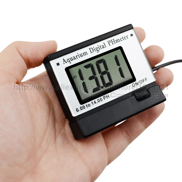 Цифровой pH монитор метр УВД 0,00~ 14.00pH w/Мощность адаптер мониторинга качества воды тестер комплект и 1,5 м длинные электрод зонда