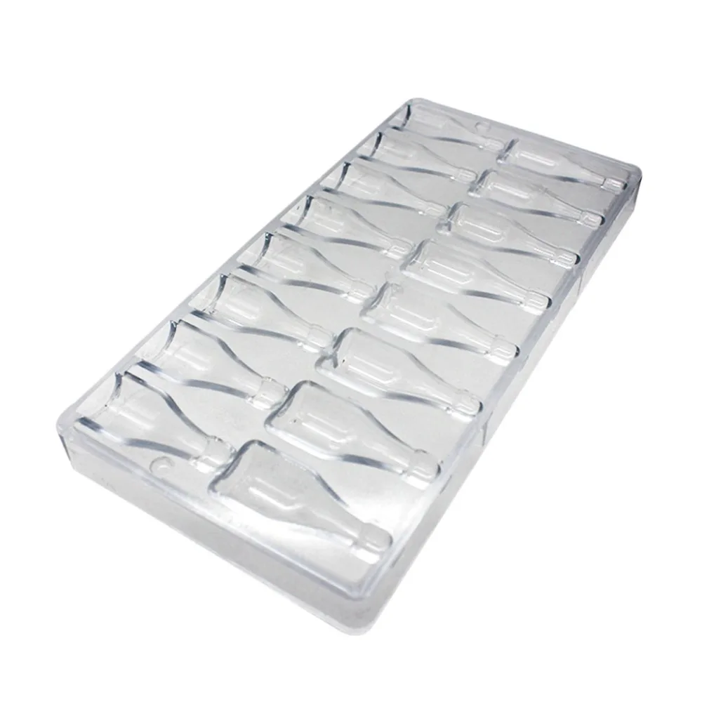 Золотая бутылка для выпечки стандартная поликарбонатная форма конфет жесткие