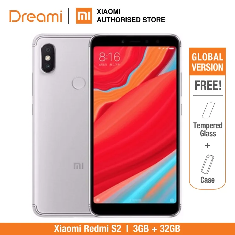 Глобальная версия Xiaomi Redmi S2 32GB ROM 3GB (1 год гарантии продавца) новый комплект и