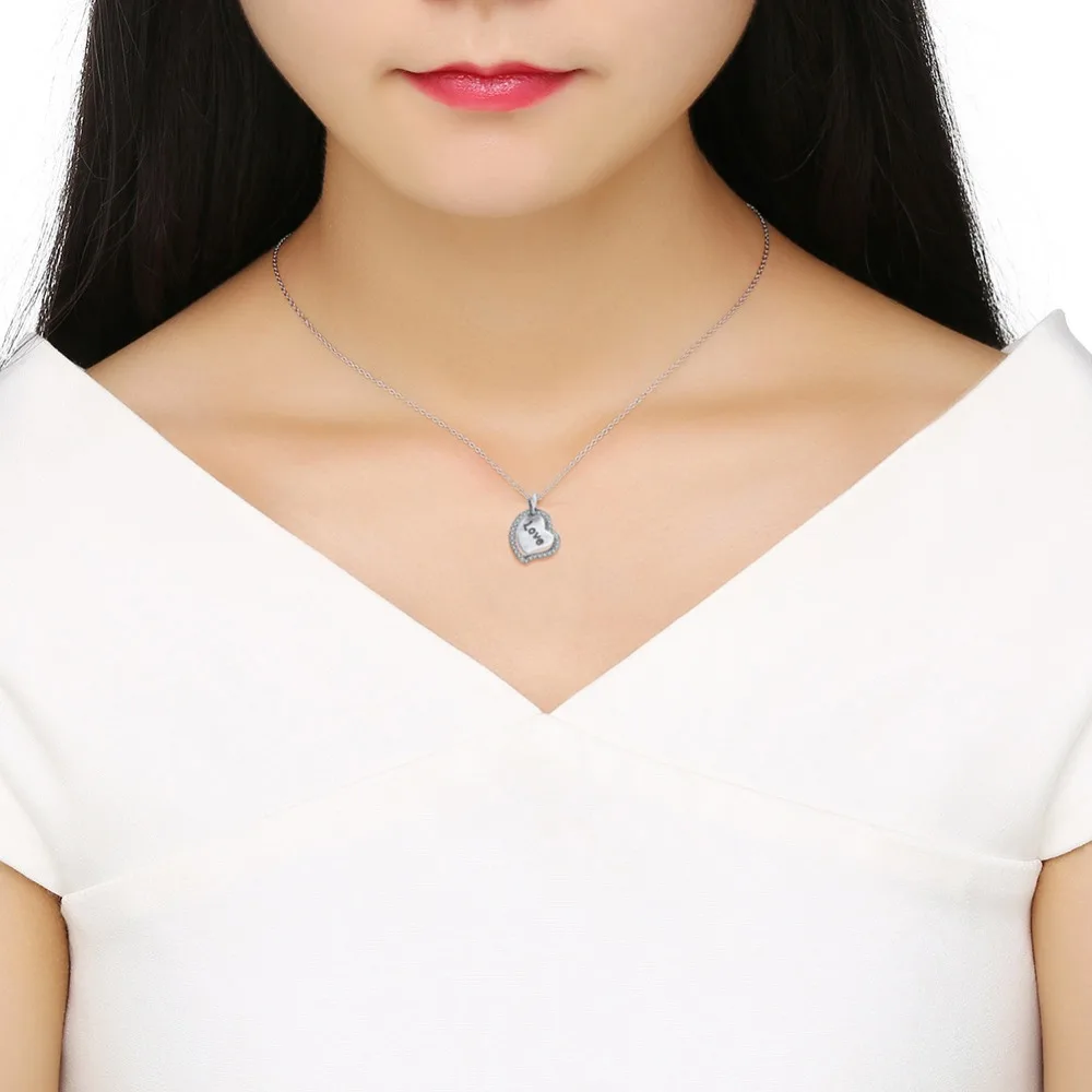 ORSA JEWELS 925 Стерлинговое серебро кулон ожерелья для мам женщин AAA кубический циркон
