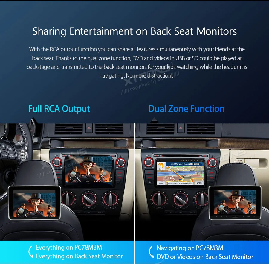 Автомобильный dvd плеер XTRONS 7 '' Android 8 1 радио стерео gps навигация руль OBD для Mazda 3