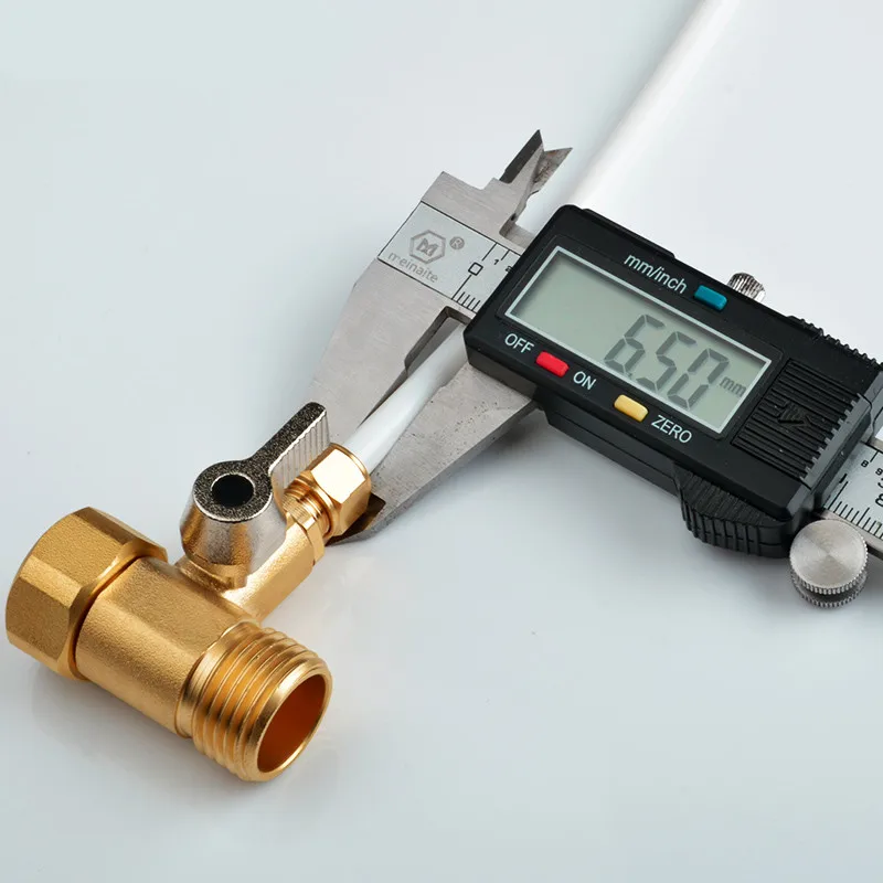 

3pcs tubing elbows Pure copper 4''to 2 '' tee fittings 1/4 " water filter connector system ro back-up connector