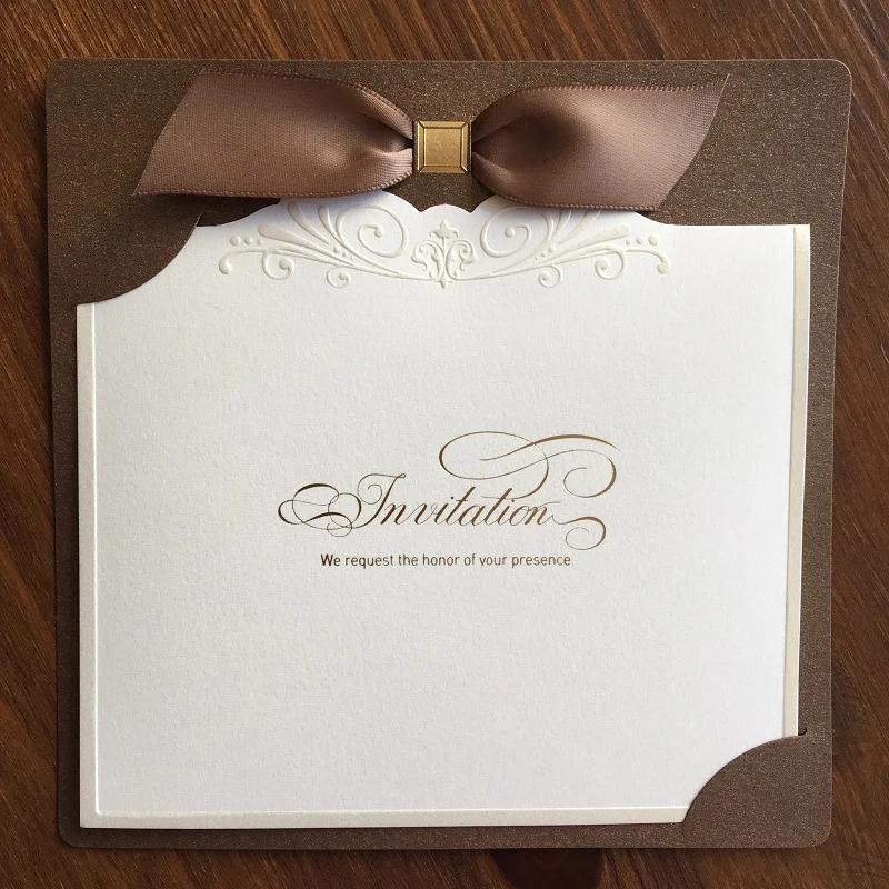L013 Элегантное Свадебное приглашение карты классический дизайн в то время как