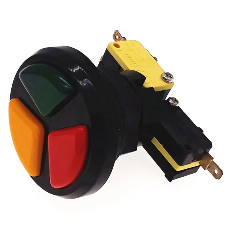 

6 pcs of green, yellow, red 3 switches round push button