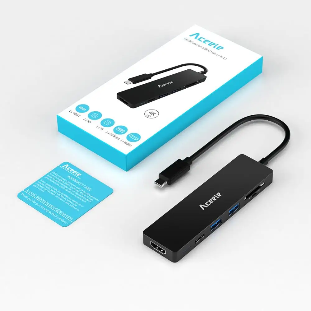 Aceele USB C концентратор usb type до 4K HDMI 3 0 питание доставка карт ридер конвертер для Macbook