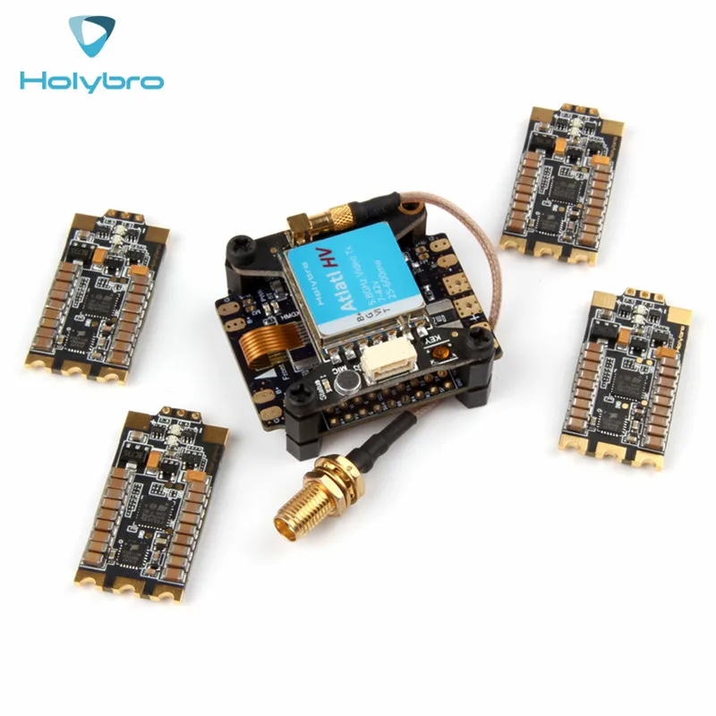 Holybro Kakute F4 AIO V2 Контроллер полета OSD + Atlatl HV 5 8G 40CH Raceband FPV VTX Tekko32 35A BLHeli_32 ESC для