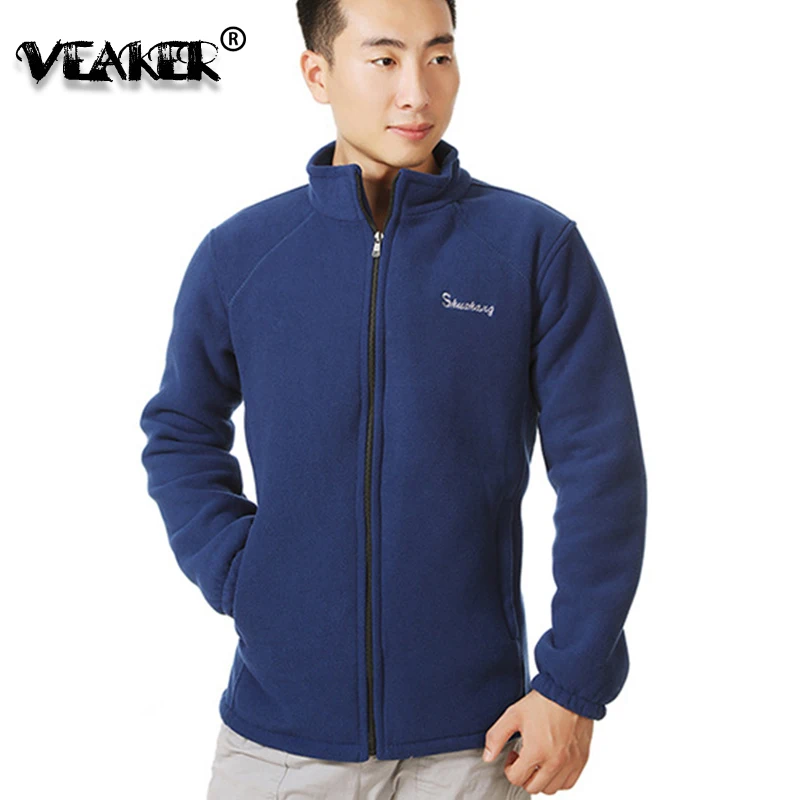 

Mens Winter Warm Polar Fleece Jacket Outerwear Male Thick Fleece Jackets Windbreaker Coats 2018 New Plus Size 4XL