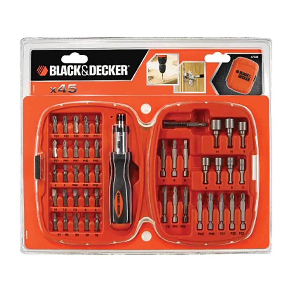 Отвертка в наборе BLACK+DECKER A7039 XJ|Наборы ручных инструментов| |