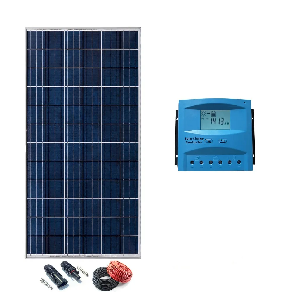 Набор солнечных батарей 24v 300w Hora Regulador 20a con LCD|Система| |