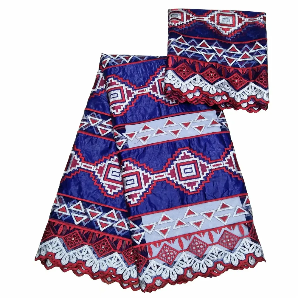 Африканский Базен riche getzner 2018 Riche ткань распродажа Getzner с блузкой вышитая парча