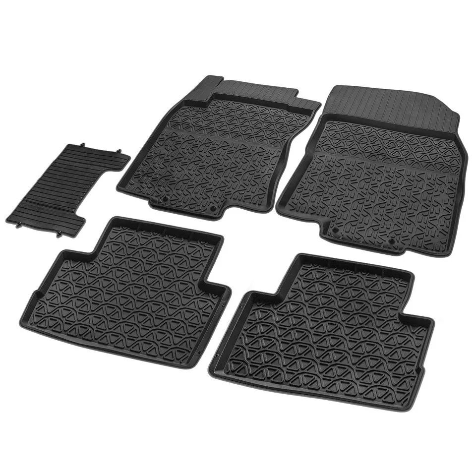 Резиновые коврики для Nissan Qashqai J11 2015-2019 в салон только российская сборка 5