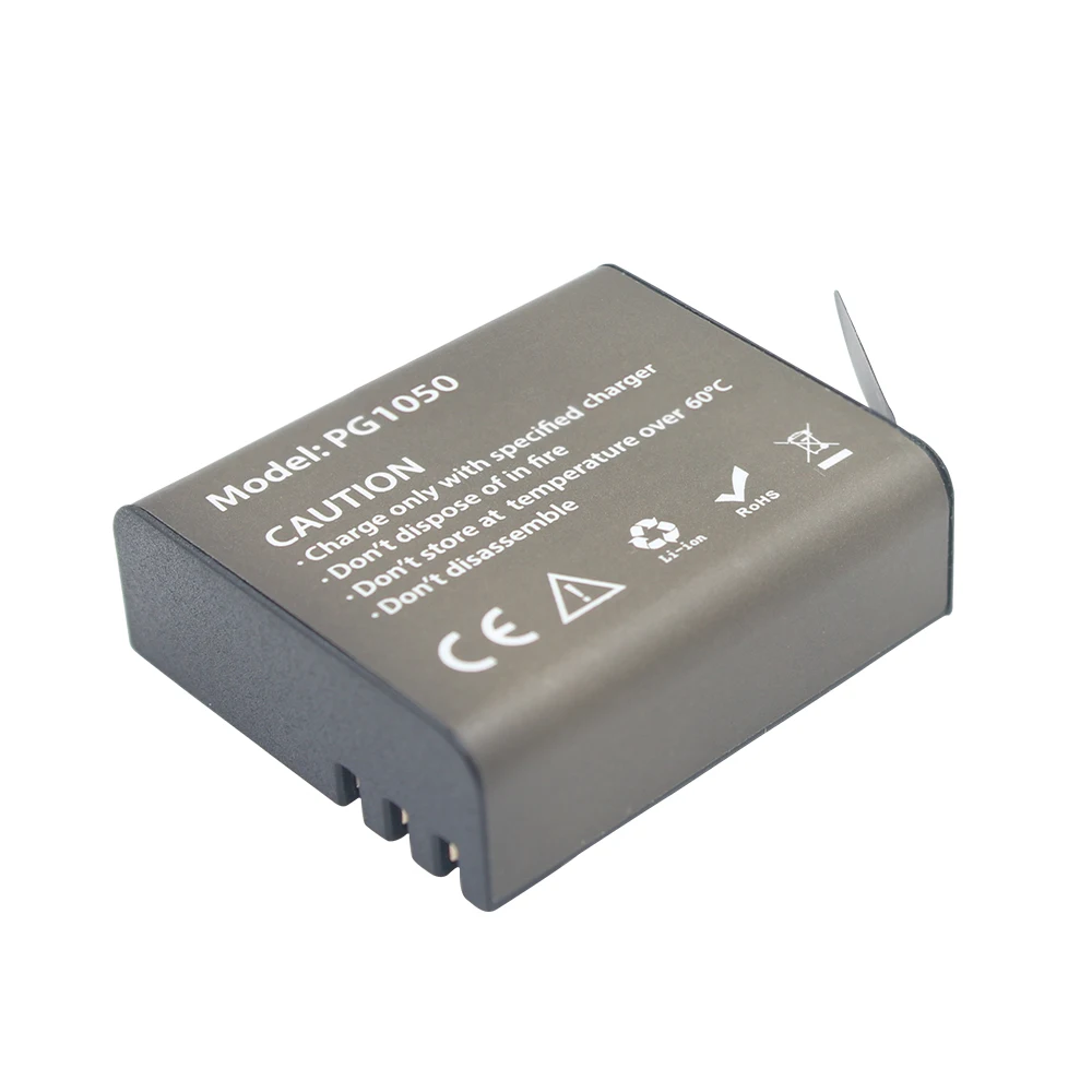 Аккумулятор AIMIHUO 3 7 V PG1050mAH для экшен-камеры EKEN H9 H3 H3R H8PRO H8R H8 pro SJ4000 SJCAM SJ5000 M10 SJ5000X