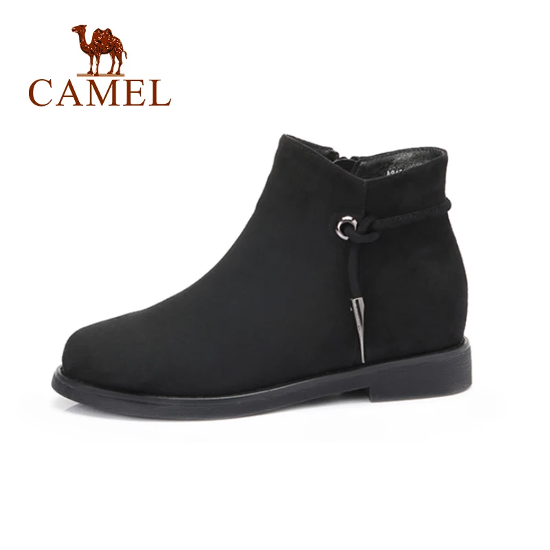 CAMEL/Женские ботинки в образце модель 2018 года короткие на плоской подошве Женская
