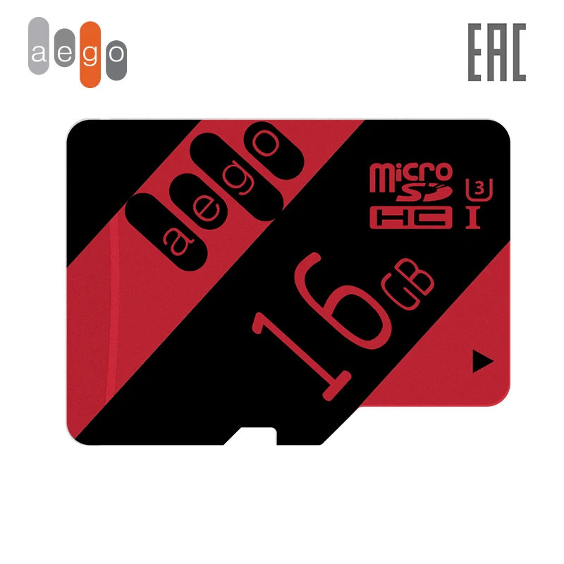 Карта памяти AEGO 16ГБ Class 10 U3 microSDHC UHS-I (без адаптер) | Компьютеры и офис