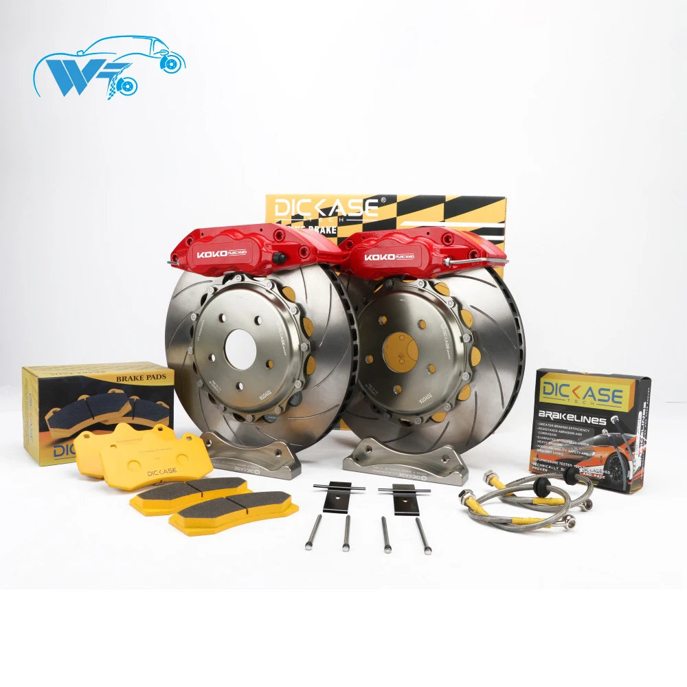 KOKO RACING using cars brake kit WT7040 caliper center bell bracket hose 18 inches front wheel for 2001 bmw m3 e46 | Автомобили и
