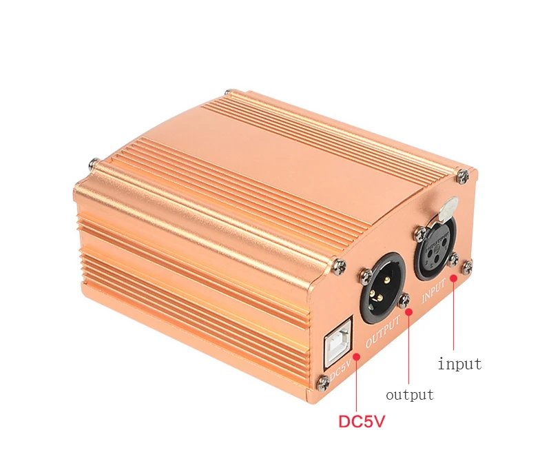 Новый микрофон питания USB порт DC5V источник 48 В фантомная мощность для сети