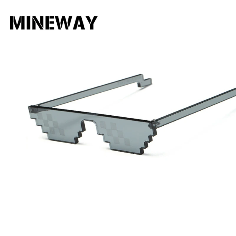 Женские и мужские очки MINEWAY черные солнцезащитные с мозаикой новинка 2018|Женские