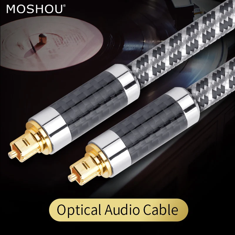 MOSHOU 3ft/6ft/9ft TosLink Волоконно-оптический кабель цифровые аудио-видео кабели