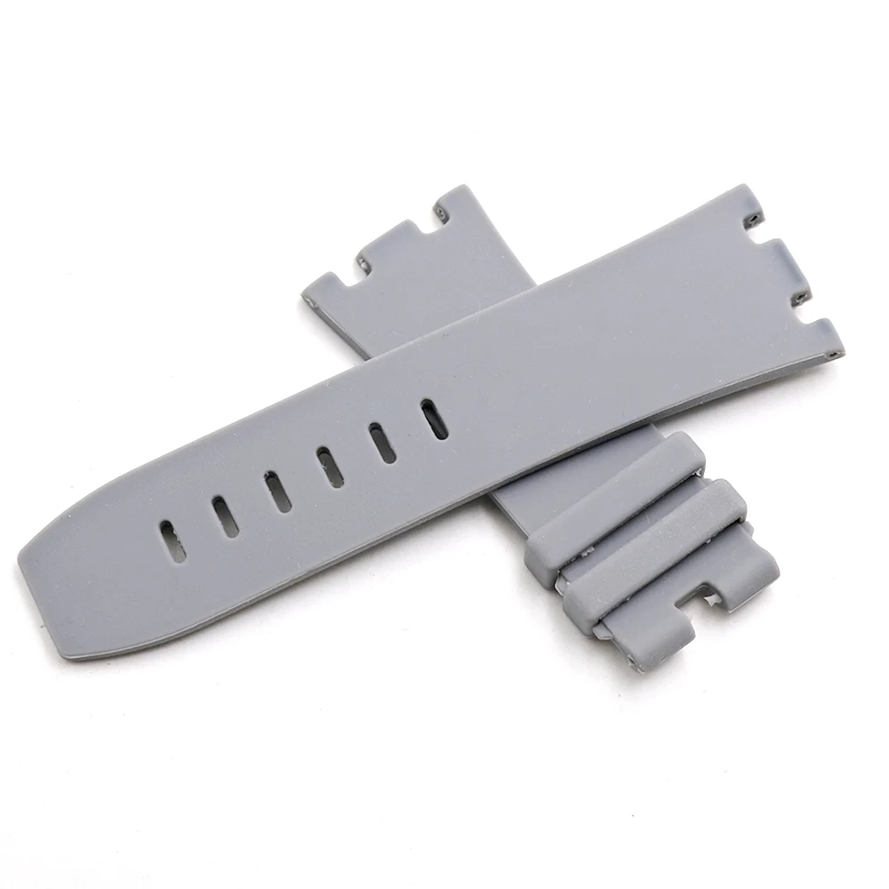 CARLYWET 28mm Wholesale Grey Waterproof Silicone Rubber Replacement Wrist Watch Band Strap Belt | Наручные часы