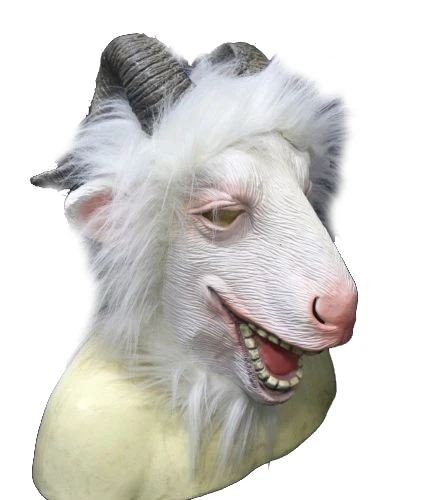 Antelope Реалистичная овечья маска для детей Праздничная Вечеринка животное полная