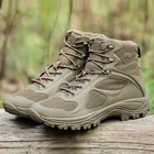 Ботинки мужские тактические, Повседневные базовые армейские ботинки в стиле милитари, кожаные, на шнуровке, дышащая рабочая обувь, осень