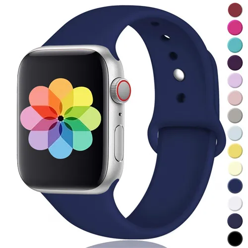 ocean blue Ремешок для часов apple Watch 5 4 3 band - Цвет ремешка: ocean blue