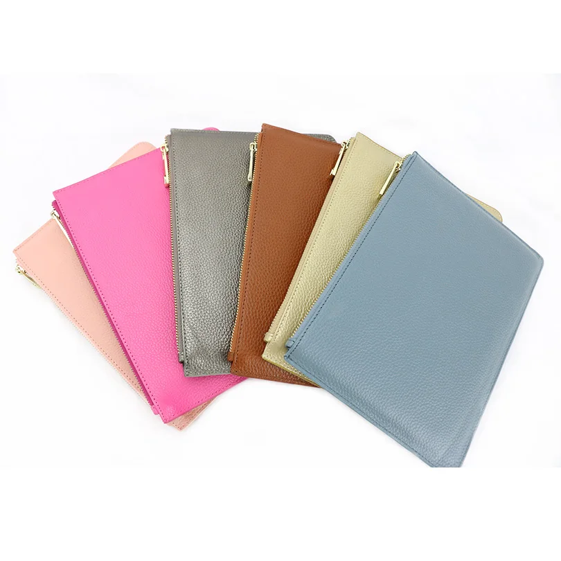 2018 модные повседневные клатчи на молнии из бычьей кожи женские кошельки