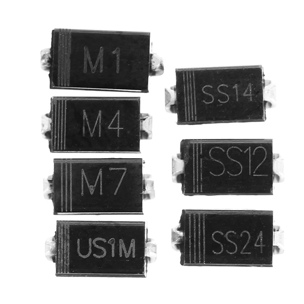 Набор диодов SMD 70 шт./лот 7 видов * 10 шт. комплект электронных компонентов M1(1N4001)