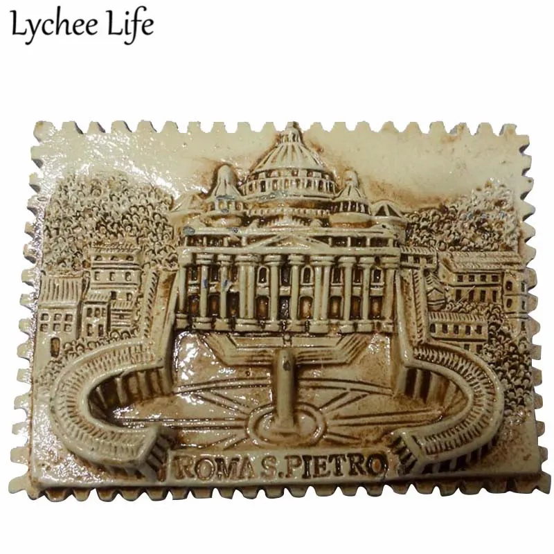 Lychee Life Italy Science магнит на холодильник, знаменитый вид, Металлическая магнитная наклейка на холодильник, сувенир, Современное украшение для дома и кухни