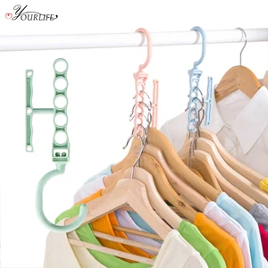 OYOURLIFE 2 шт. Волшебная вешалка для хранения, регулируемая противоскользящая вешалка, крючки для шкафа, галстук, шарф, держатель, сушилка для одежды
