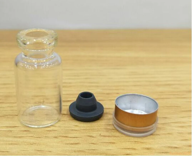 

550pcs/lot 2ML Clear Glass Bottle With Flip Off Cap, 2cc Mini Glass Vials, Small Glass Container Wholesale#4544