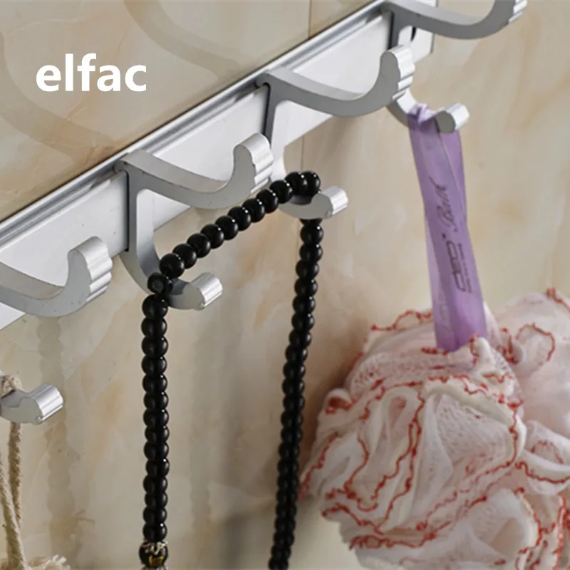 Elfac пять Крючки халат стены крюк Высокое качество Кухня Аксессуары для ванной
