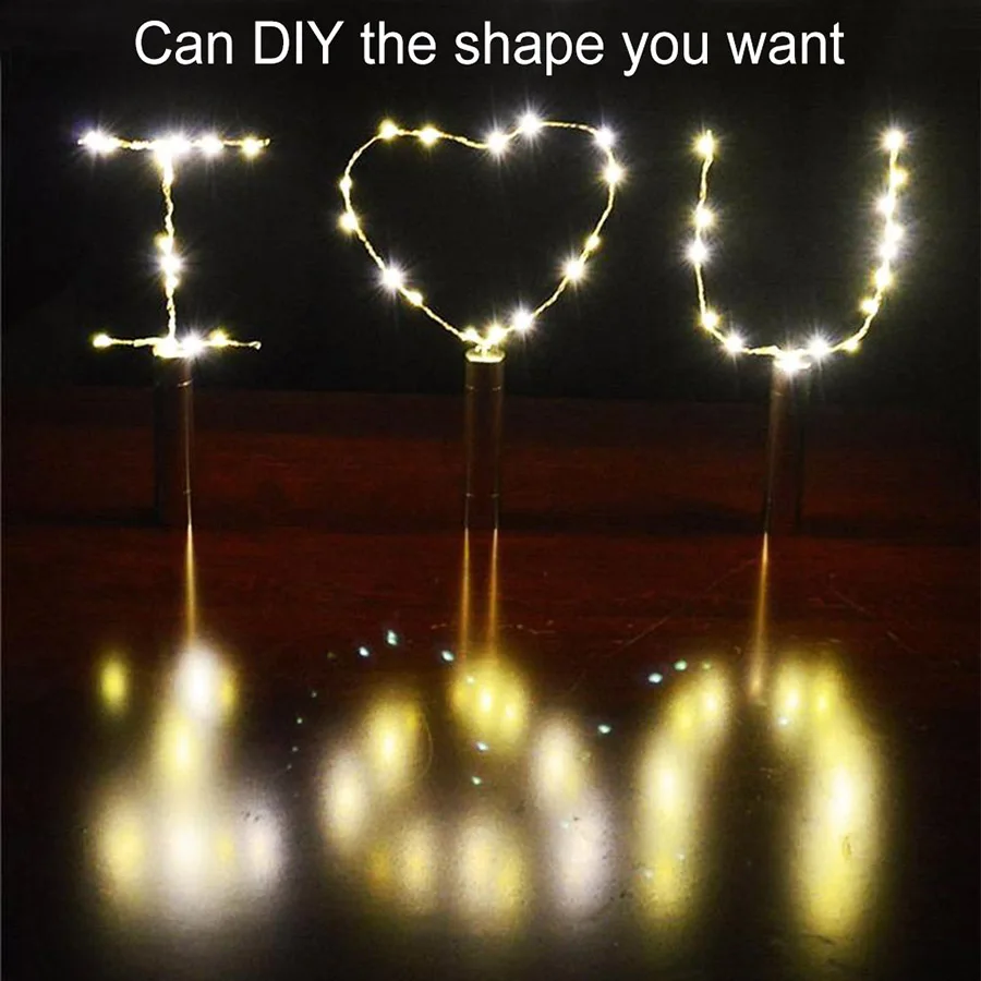 5/10 шт. бутылки вина светодиодный свет строки DIY рождественские гирлянды для