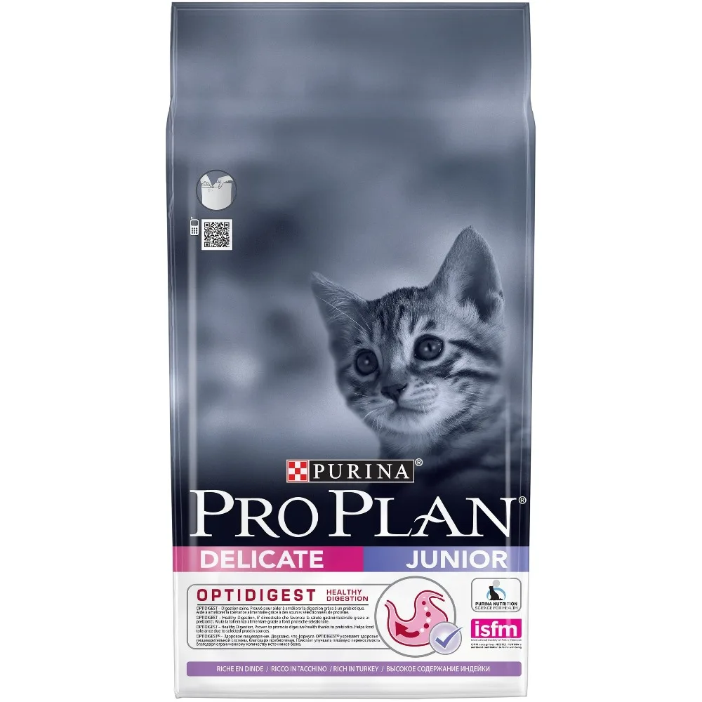 Сухой корм Pro Plan Delicate Junior для котят с чувствительным пищеварением индейка 9 кг. |