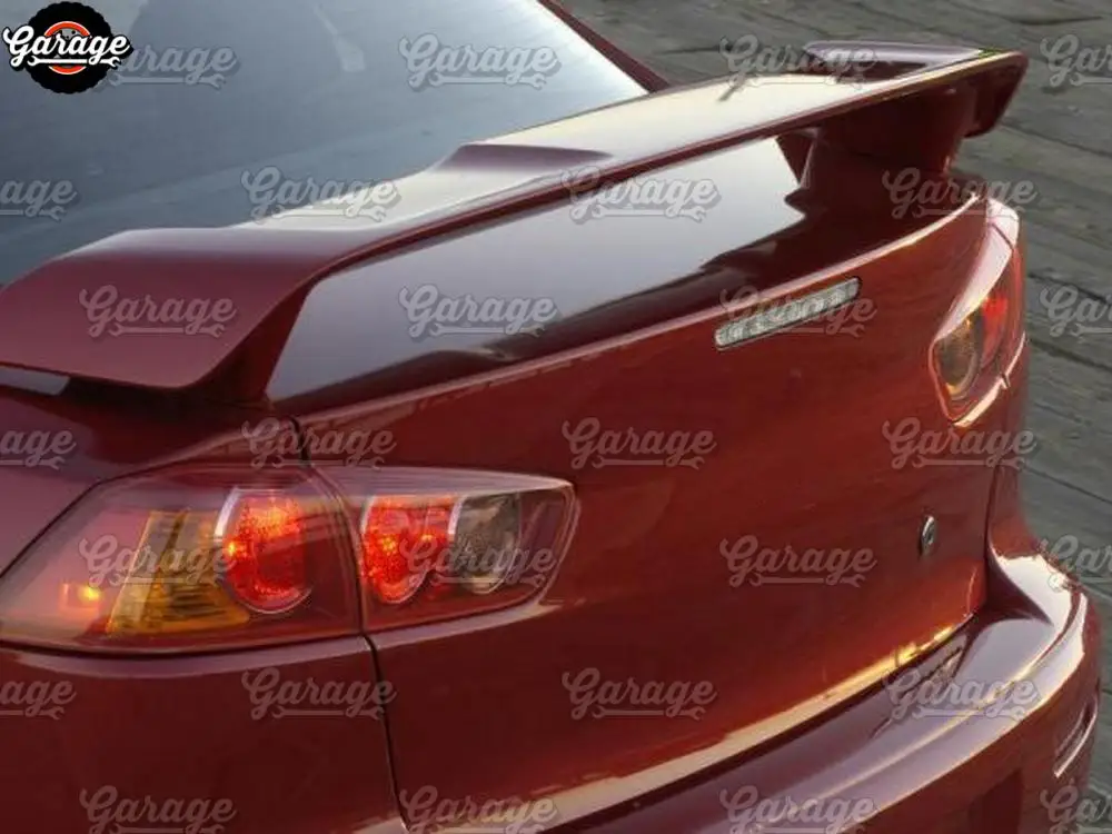 Классический задний спойлер для Mitsubishi Lancer 10 2007- на крышке багажника ABS пластик спортивный Стайлинг Тюнинг автомобиля аэродинамическое крыло