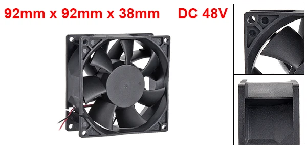 92x92x38mm UXCELL 1 шт. SNOWFAN бесщеточный DC чехол для компьютера вентилятор авторизованный 48 в 60X60X38/80x80x38/92x92x38/120x120x38 мм выше поток воздуха - Цвет: 92x92x38mm
