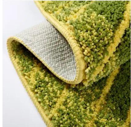 Зеленый коврик в форме листа ковер Нескользящая кухонные коврики двери athroom