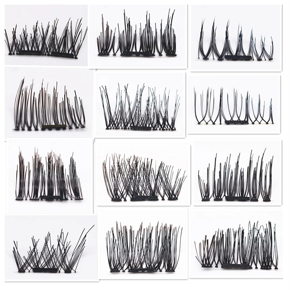 4 шт. 3D Магнитная Накладные ресницы бесплатная клей натуральные густые