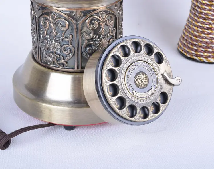 Качественный старинный латунный винтажный телефон модный стационарный