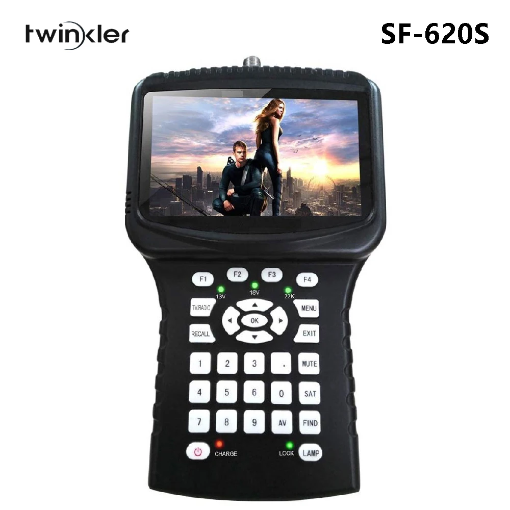 Спутниковый искатель HD Twinkler SF-620S с 4,3 дюймовым экраном Поддержка анализатор спектра USB WiFi монитор камеры cctv Satelite Finder