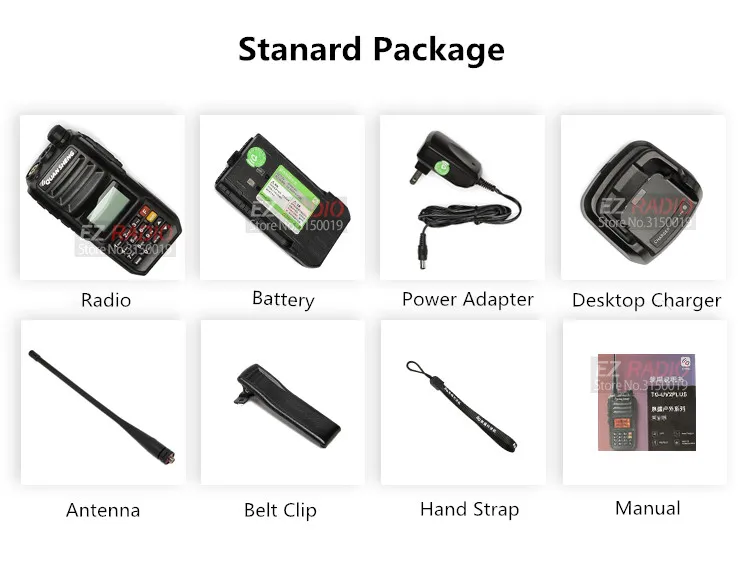Talki Walki 10 км ветчина радио Quansheng обновление TG-UV2 плюс рация walkie 10 км Quansheng TG-UV2 мощная 10 Вт рация 10км