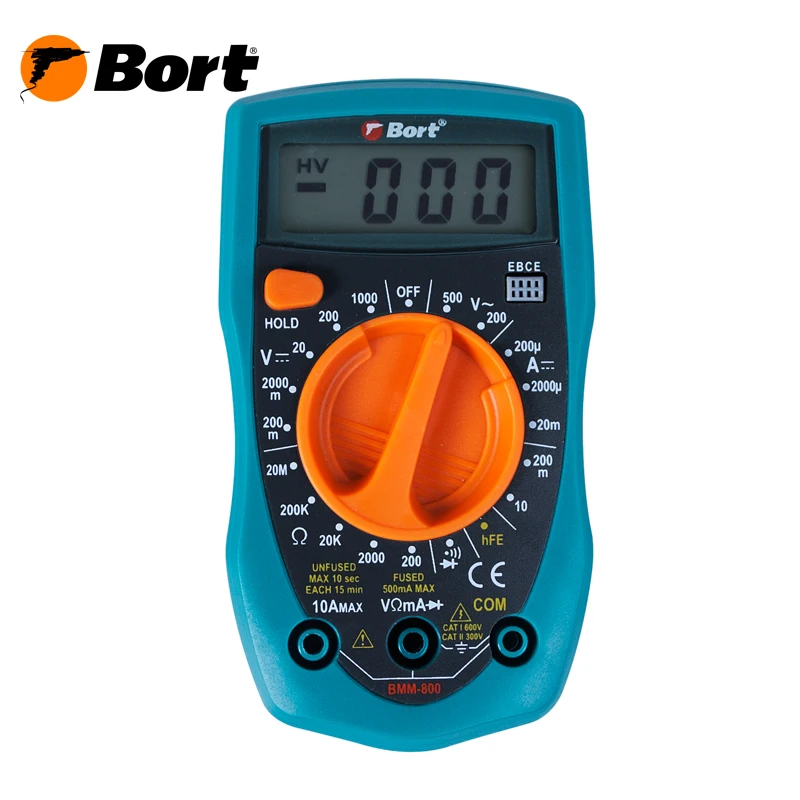 Мультитестер Bort BMM 800 (измерение постоянного переменного тока сопротивления