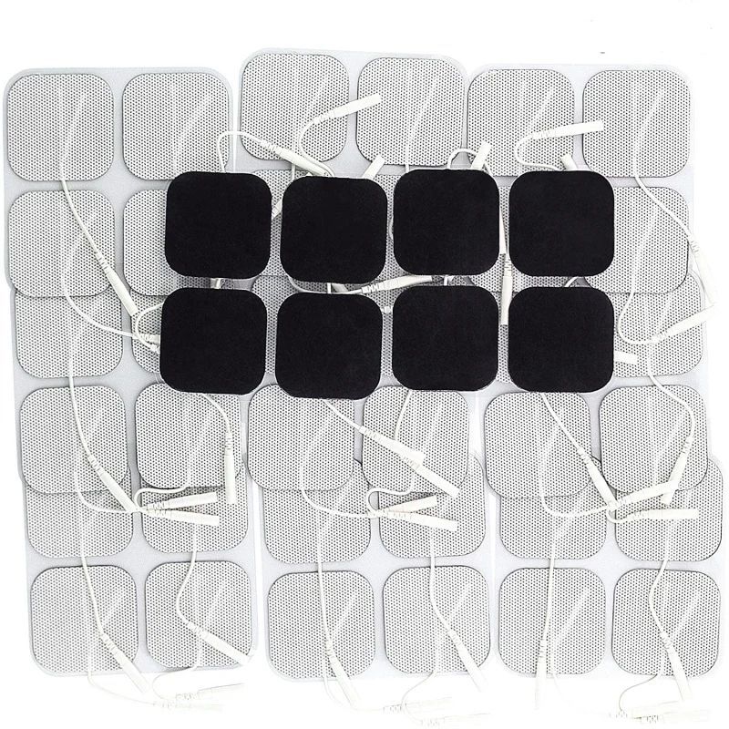 

100 шт десятки блок подушечки электроды 4x4 см Сменные прокладки электродные накладки для электротерапии