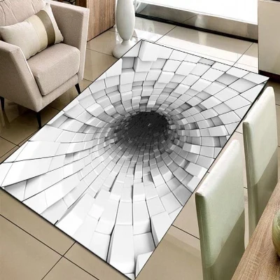 Еще черный белый цвет бесконечное вихревой кубики Коробки 3d печати Нескользящие