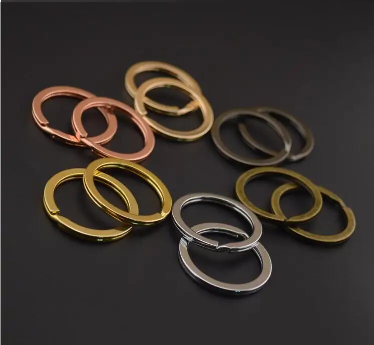 5 ШТ./ЛОТ мода Брелок Split Ring 25 мм 28 30 32 35 металлический Ключ с Кольца для