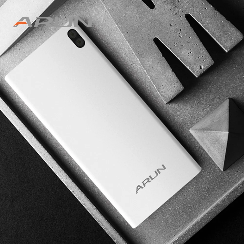 ARUN 12000 мАч Внешний аккумулятор внешний 2 USB светодиодный освещение mi ni портативное