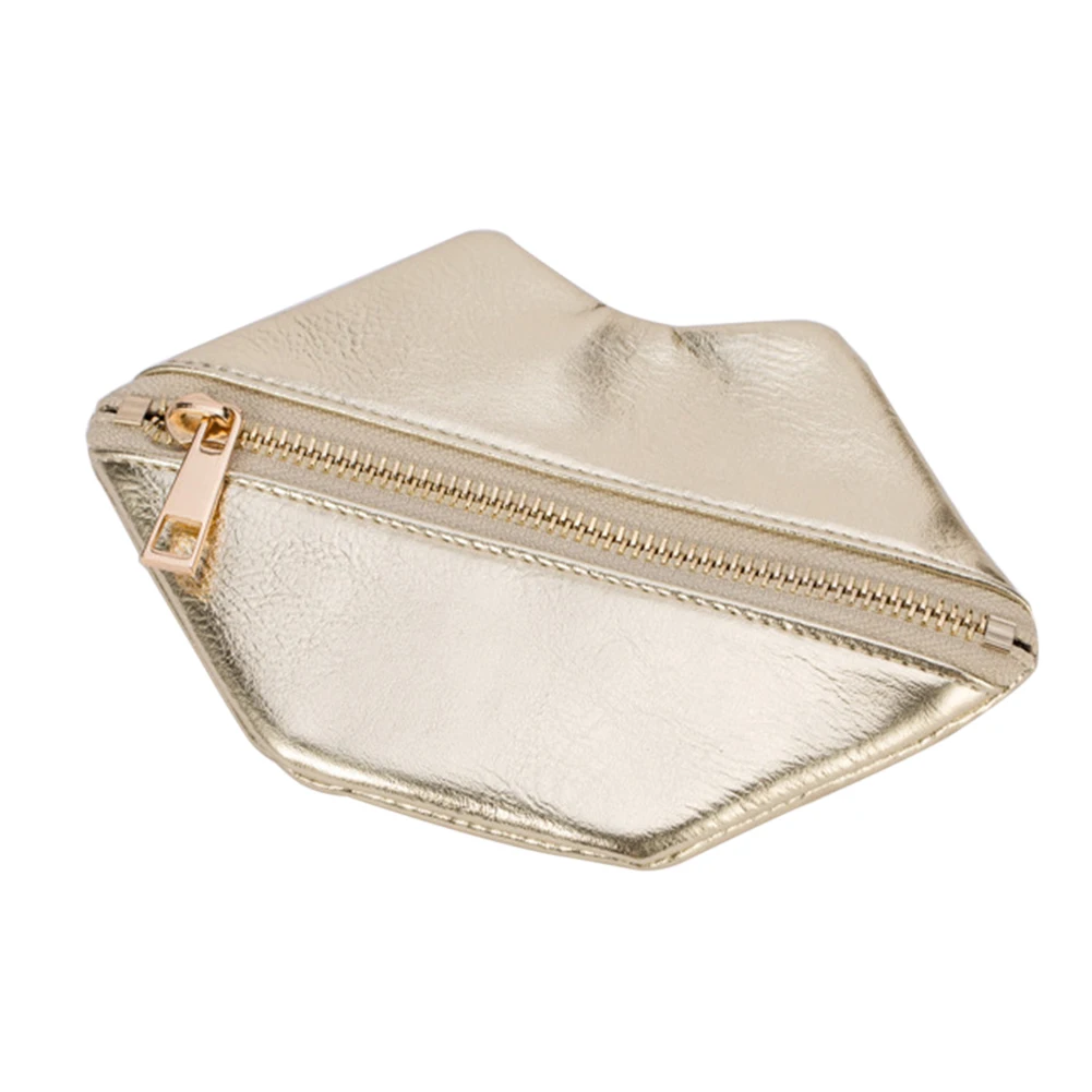 Женский мини кошелек из искусственной кожи на молнии в форме губ|coin purse|zip coin pursemini