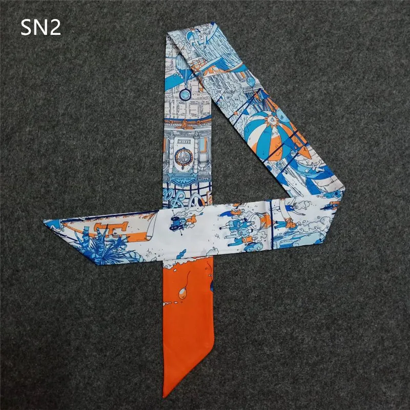 Шелковый шарф с принтом в виде улицы Парижа новинка 2023 брендовый для женщин