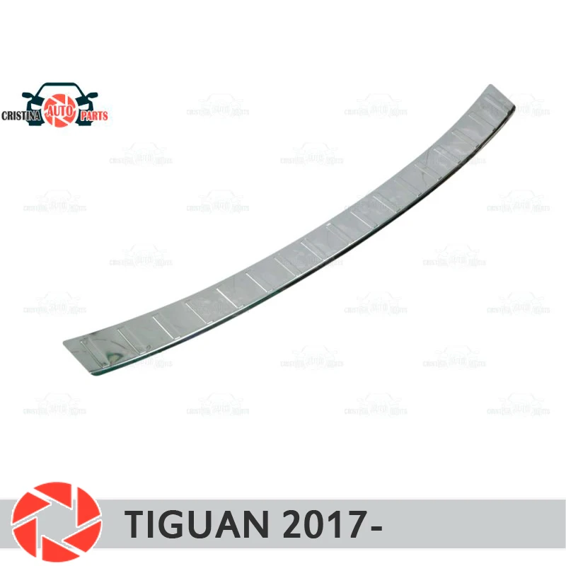 Накладка на задний бампер для Volkswagen Tiguan 2017 защитная накладка автомобильный