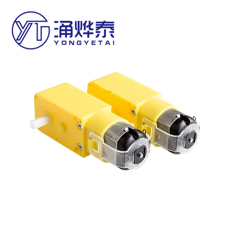 

YYT DC3V-6V DC geared motor, TT motor magnetic interference, smart car chassis, four-wheel